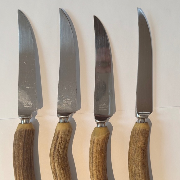 Birks Sheffield England Bonehandle Steak Knives - Picture 1 of 2